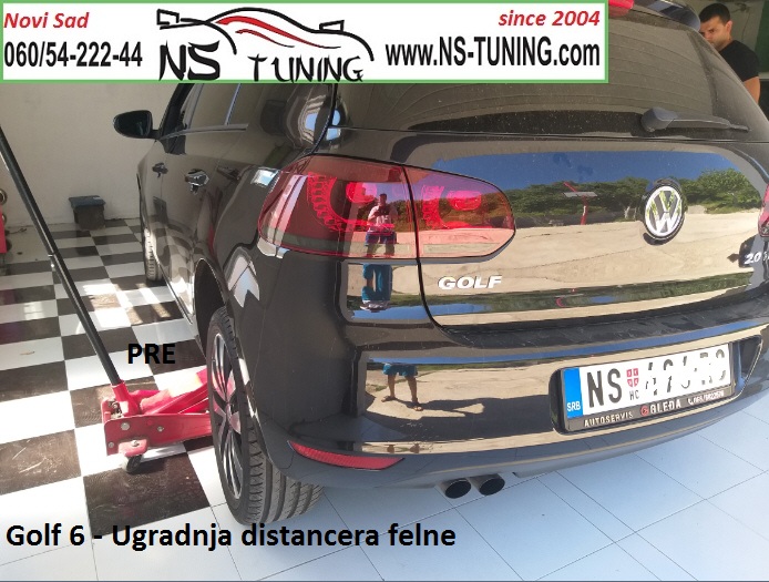 golf 6 gtd distanceri felne 5x112 57.1 20mm ugradnja duzi srafovi novi sad ns tuning